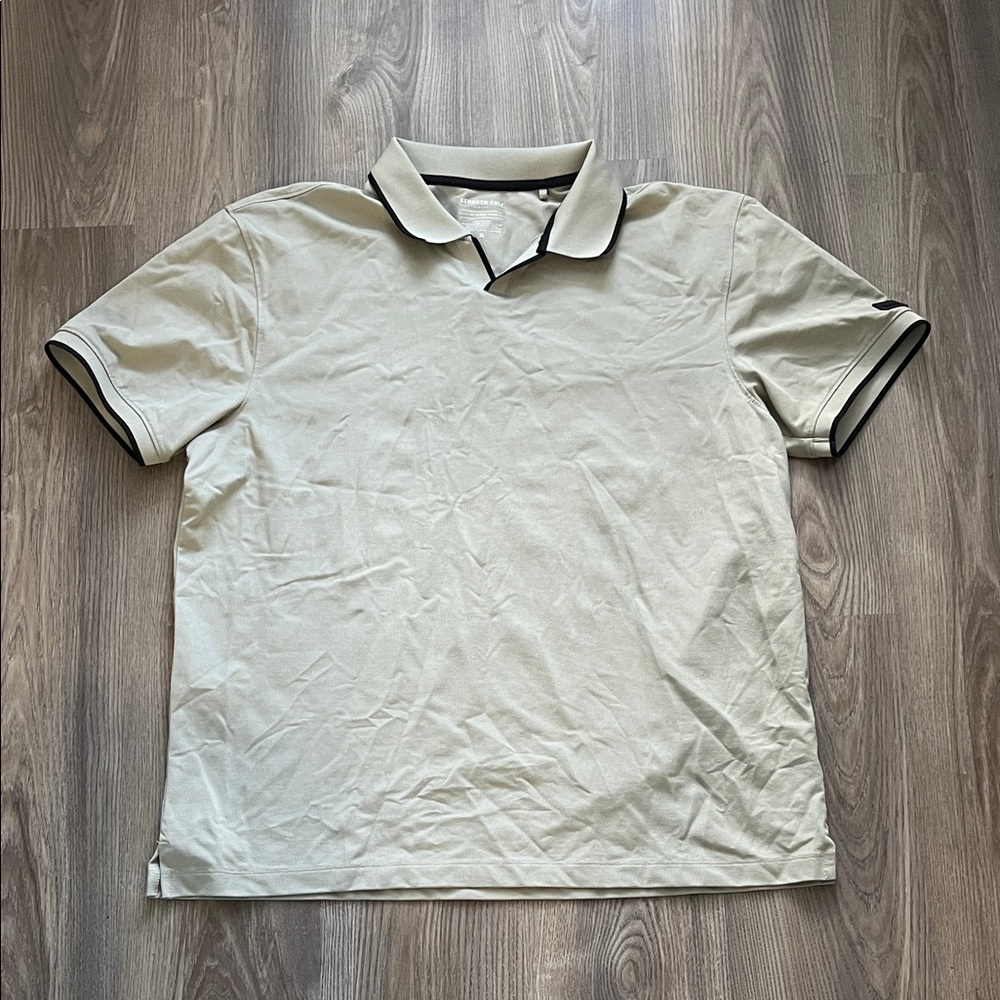 Kenneth Cole Light Beige Polo Shirt